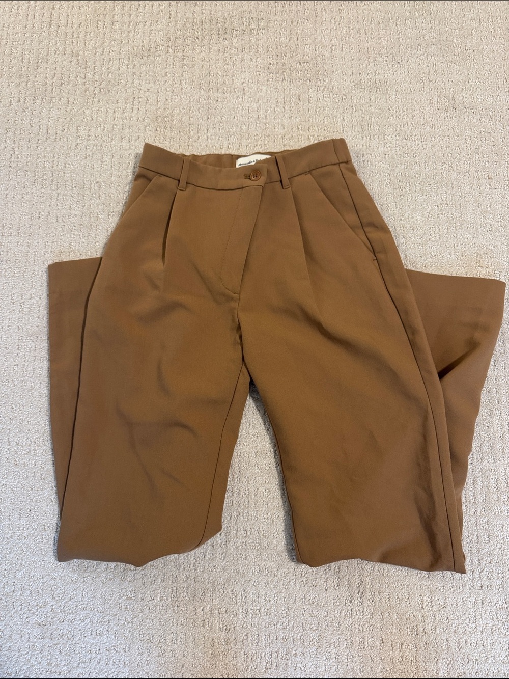 Abercrombie & Fitch Brown Tailored Trousers